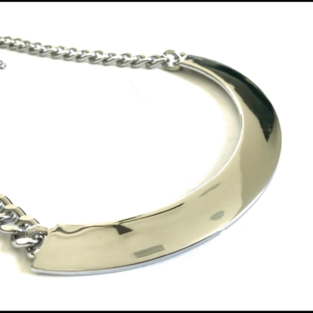 Lia Sophia bar necklace, thick chain 8-11”